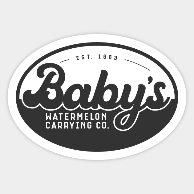 Baby's Watermelon Carrying Company Sticker by mikevotava